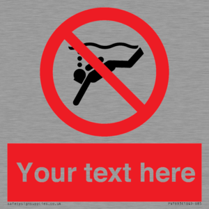 Custom prohibition No sub aqua diving